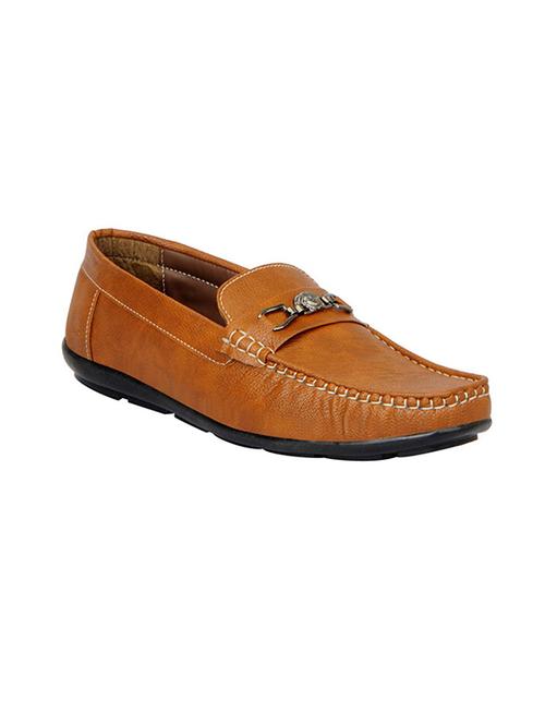 tan leatherette slip on loafer - 13816856 - Very Small Image - 1