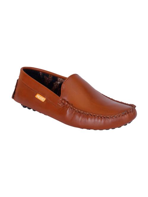 brown leatherette slip on loafer - 13817039 - Very Small Image - 1