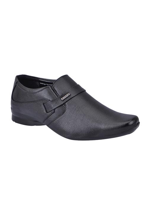 black leatherette slip on - 13818245 - Very Small Image - 1