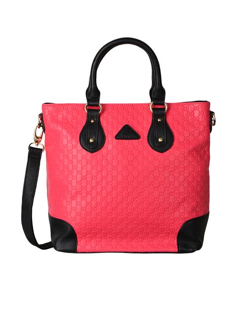 pink leatherette regular handbag - 13820562 - Very Small Image - 1