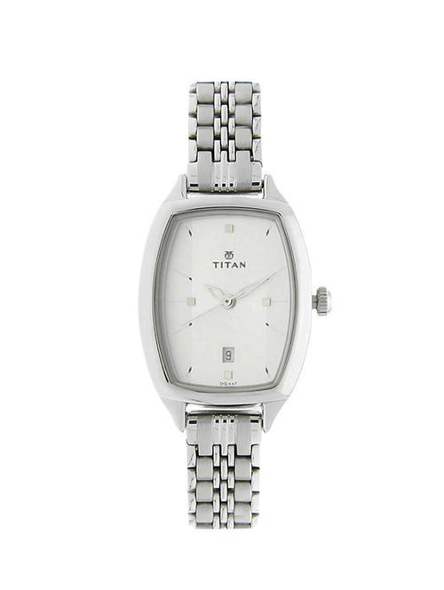 titan white dial analog watch for women - 2571sm01 - 13822833 - Very Small Image - 1