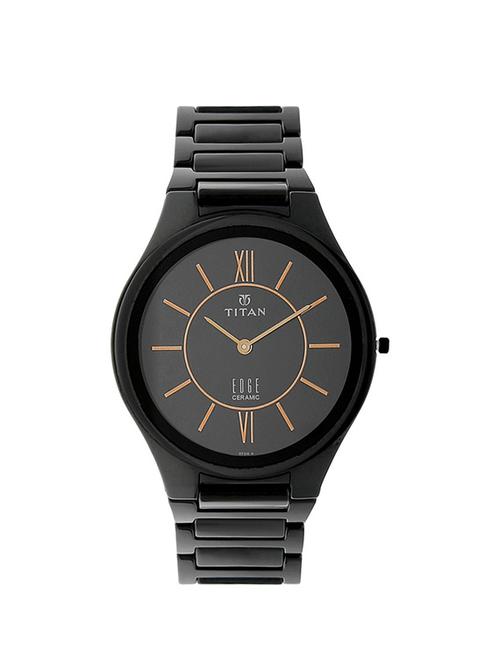 titan black dial analog watch for men - 1696nc01 - 13822917 - Very Small Image - 1