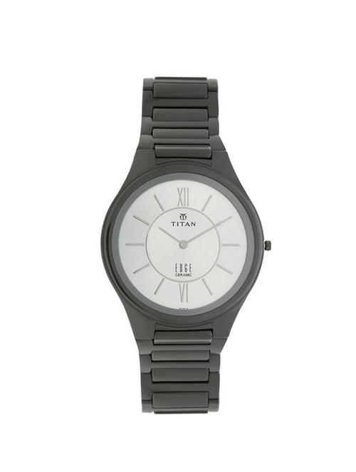 titan silver dial analog watch for men - 1696qc01 - 13822918 - Very Small Image - 1