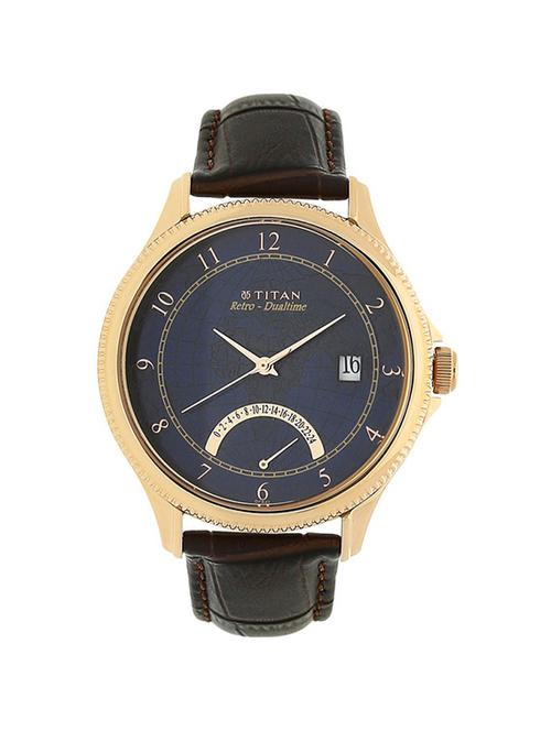 Titan Blue Dial Analog Watch For Men - 1704wl01 - 13822921 - Very Small Image - 1