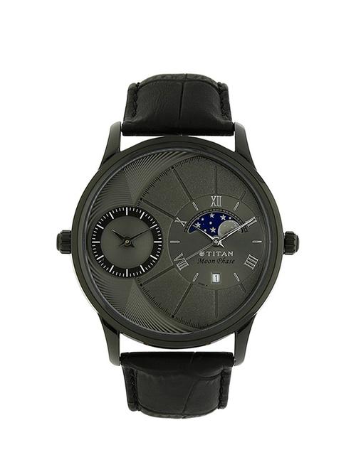 titan black dial analog watch for men - 1710nl01 - 13822926 - Very Small Image - 1