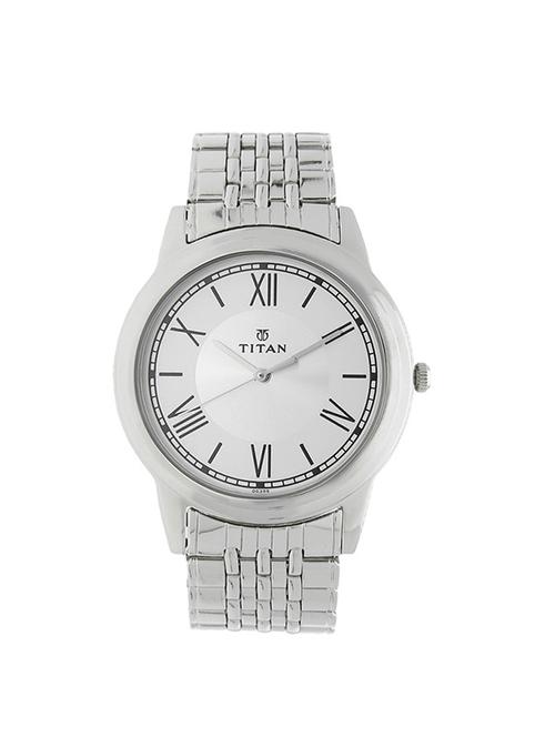titan white dial analog watch for men - 1735sm01 - 13822931 - Very Small Image - 1