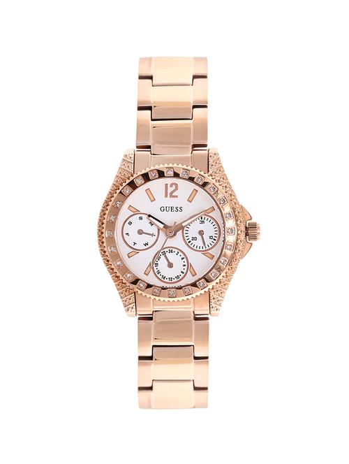 guess white dial analog watch for women - w0938l3 - 13823084 - Very Small Image - 1