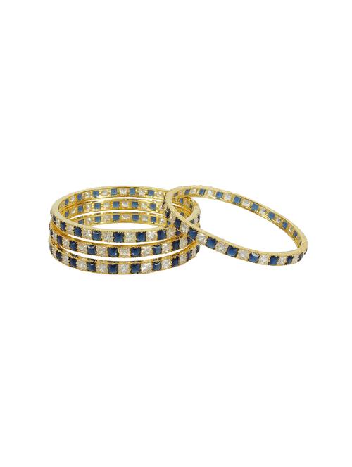 blue gold tone stone bangles - 13823688 - Very Small Image - 1