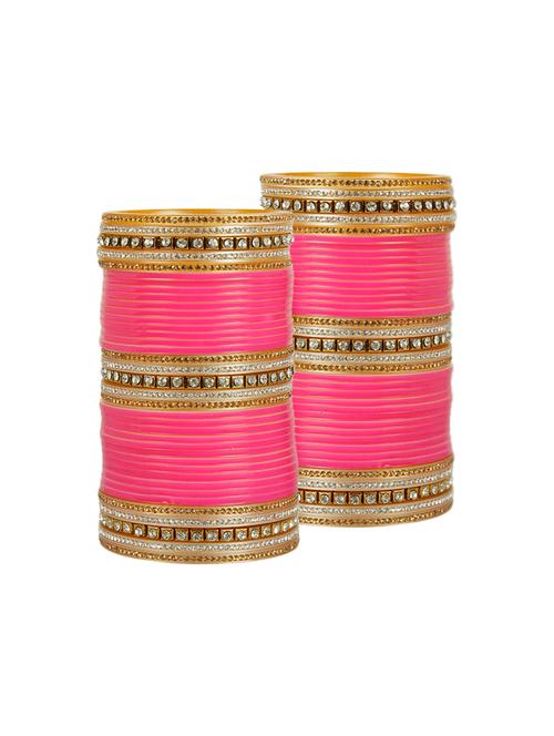 pink gold tone stone bangles - 13823754 - Very Small Image - 1