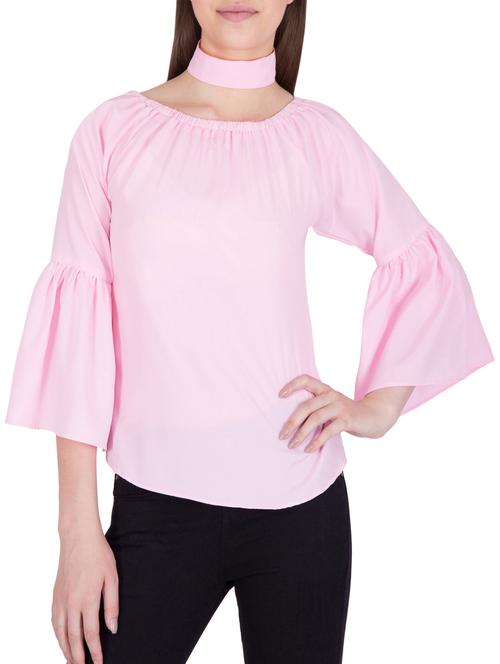 pink poly cotton regular top - 13824069 - Very Small Image - 1