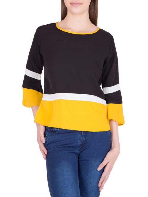 black polyester regular top - 13824097 - Very Small Image - 1