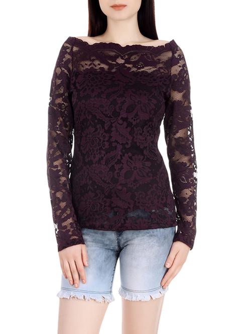 purple net regular top - 13826099 - Very Small Image - 1