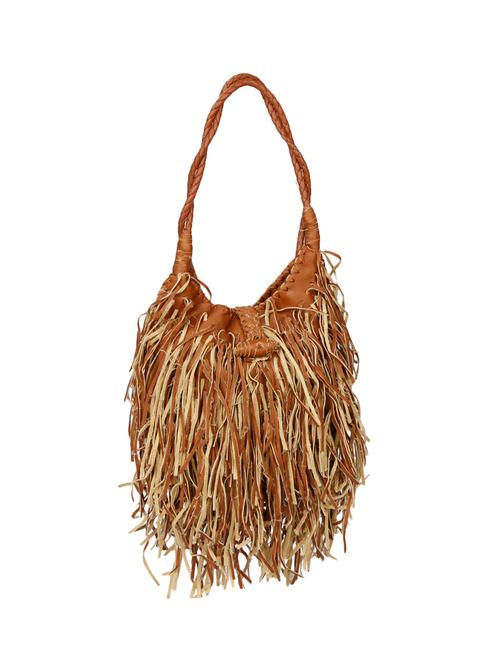 tan leatherette  regular handbag - 13828341 - Very Small Image - 1