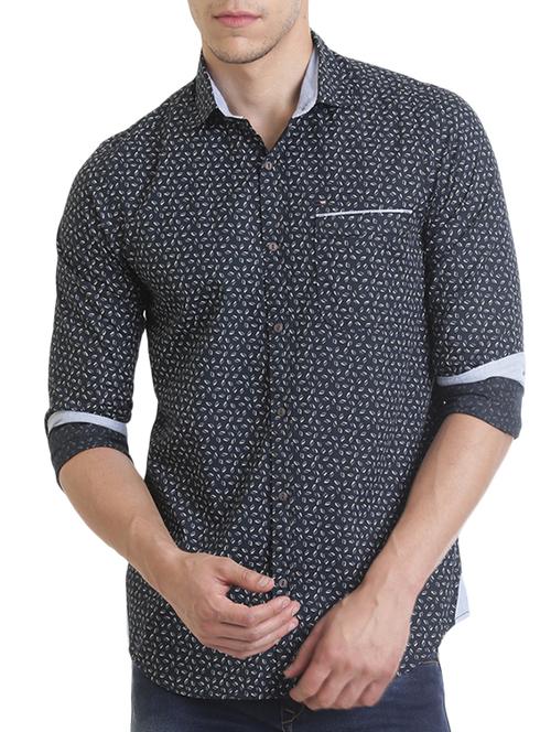 black cotton casual shirt - 13829837 - Very Small Image - 1