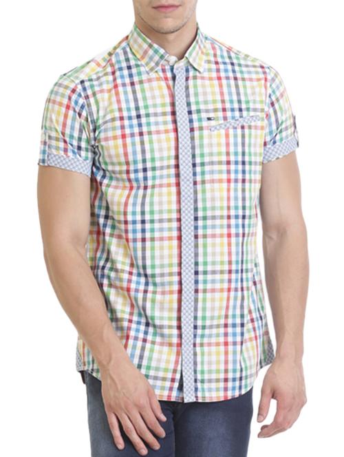 multi colored cotton casual shirt - 13829870 - Very Small Image - 1