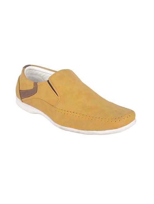 tan leatherette slip on shoe - 13830652 - Very Small Image - 1