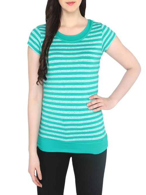 green cotton regular tshirt - 13831628 - Very Small Image - 1