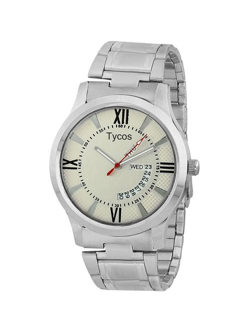 Tycos Round Dial Analog Watch - 13833001 - Very Small Image - 1
