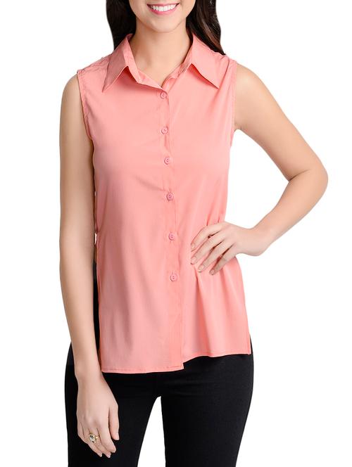 pink assymmetric shirt - 13833533 - Very Small Image - 1