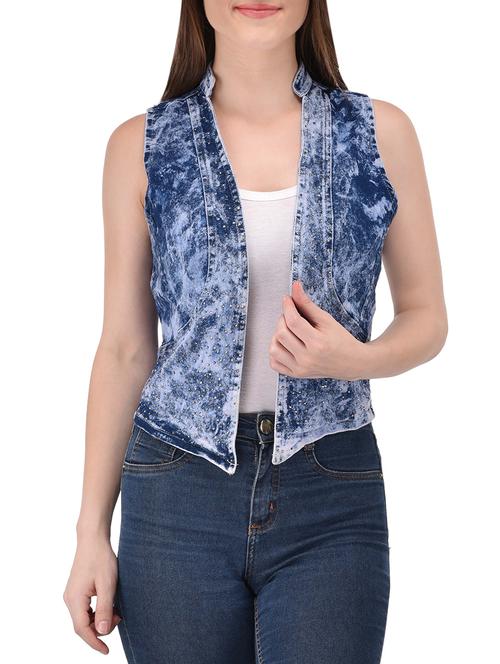 blue denim summer jacket - 13833955 - Very Small Image - 1