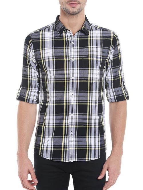 black cotton casual shirt - 13834847 - Very Small Image - 1