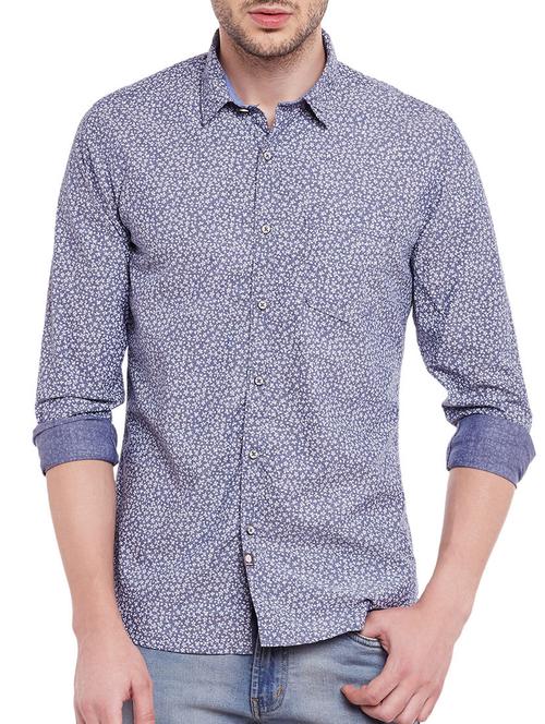 grey cotton casual shirt - 13834888 - Very Small Image - 1