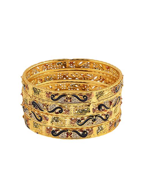 gold  bangle set - 13836801 - Very Small Image - 1