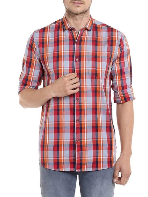 red cotton casual shirt - 13836862 - Very Small Image - 1
