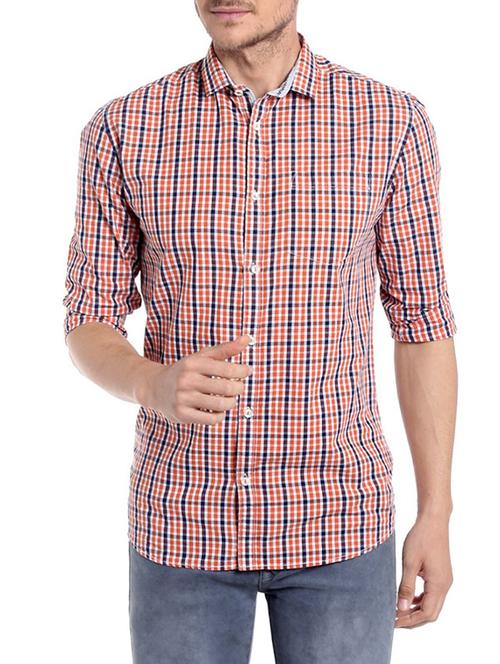 red cotton casual shirt - 13836899 - Very Small Image - 1