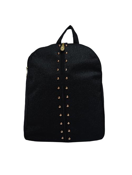 black leatherette fashion backpack - 13836900 - Very Small Image - 1