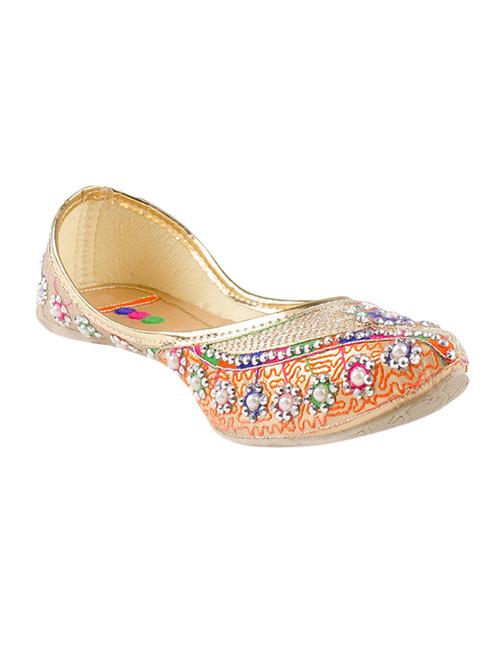 orange slip on jutis - 13837133 - Very Small Image - 1