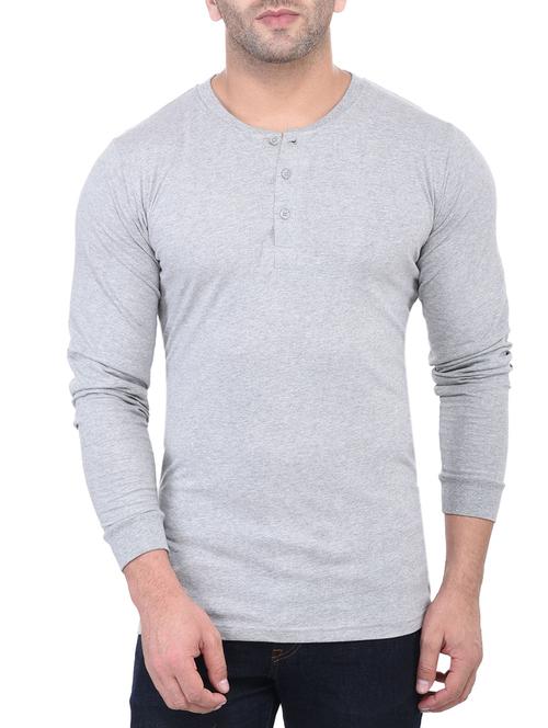 grey cotton t-shirt - 13837525 - Very Small Image - 1