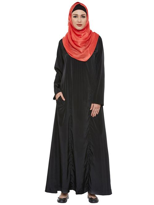 momin libas black crepe abaya - 13837828 - Very Small Image - 1