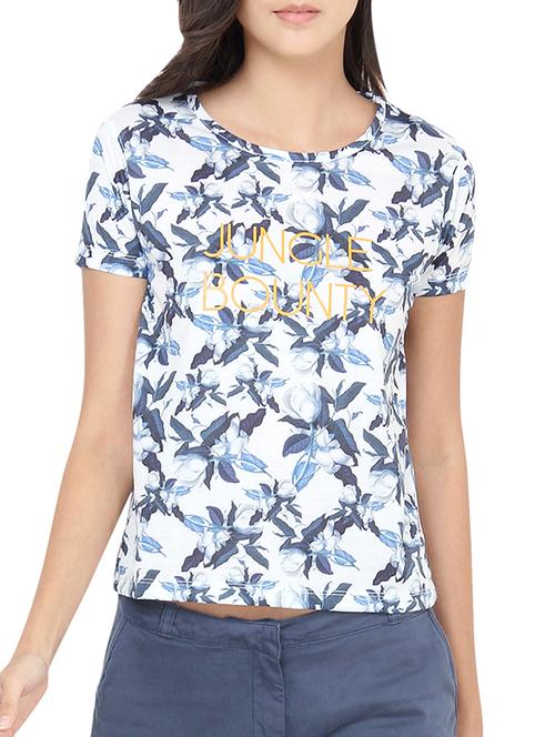 blue printed regular tee - 13839035 - Very Small Image - 1
