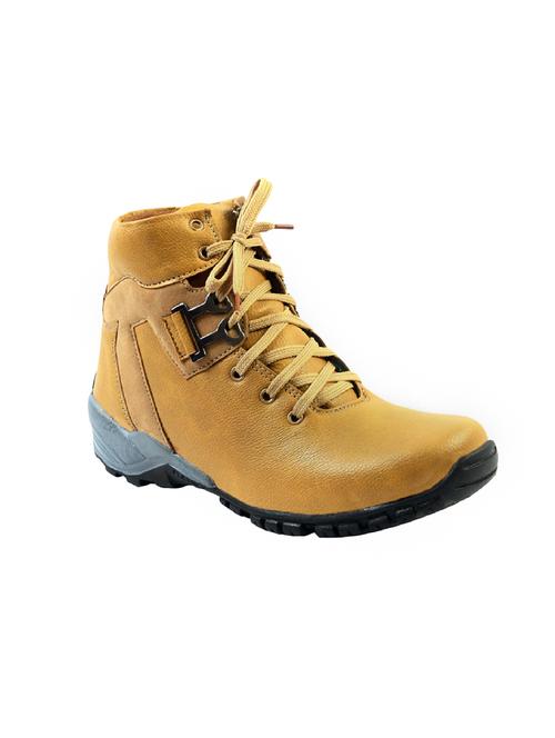 tan leatherette low ankle boot - 13843029 - Very Small Image - 1