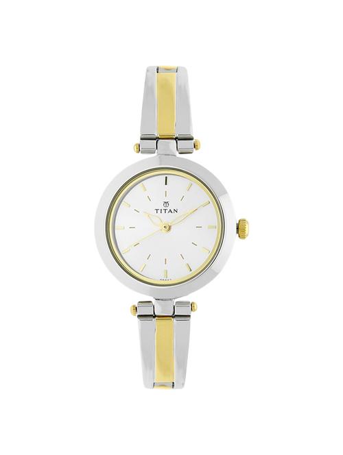 titan white dial analog watch for women - 2574bm01 - 13844446 - Very Small Image - 1
