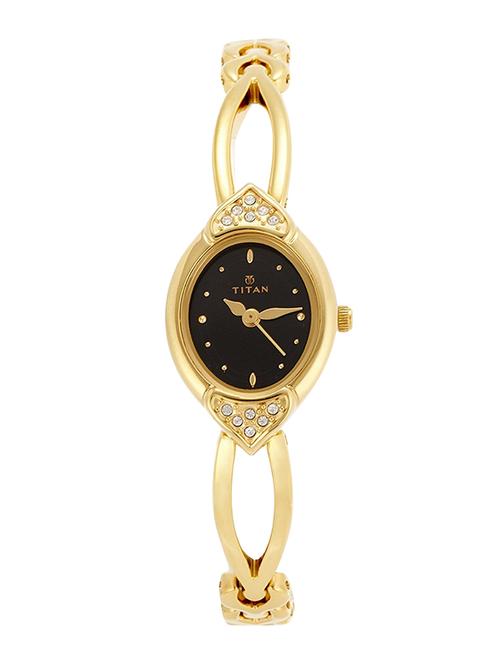 titan black dial analog watch for women - 2468ym06 - 13844468 - Very Small Image - 1