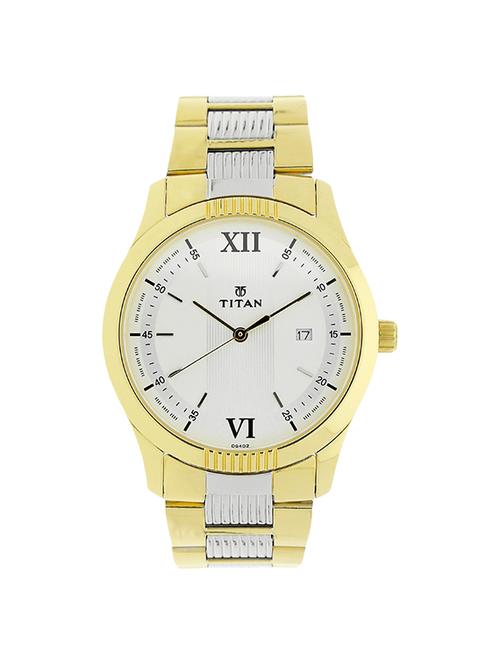 titan white dial analog watch for men - 1739bm01 - 13844555 - Very Small Image - 1
