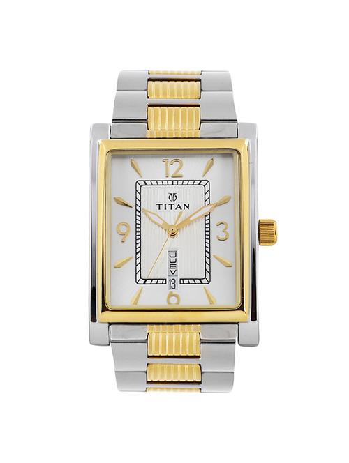 titan white dial analog watch for men - 90024bm03 - 13844568 - Very Small Image - 1