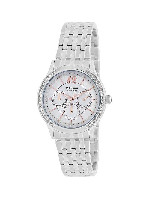 maxima silver dial analog watch for women - 41652cmli - 13846929 - Very Small Image - 1