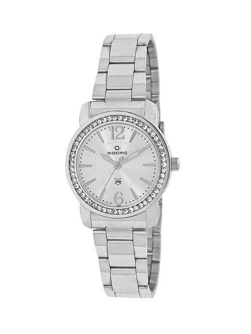 maxima silver dial analog watch for women - 42860cmli - 13846932 - Very Small Image - 1