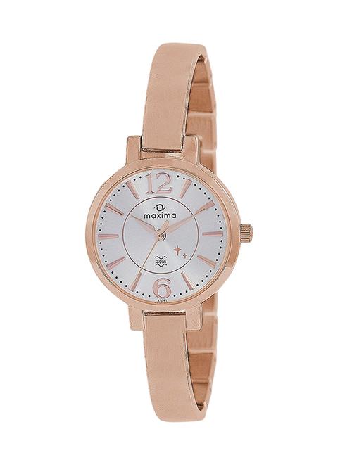 maxima silver dial analog watch for women - 43091bmlr - 13846963 - Very Small Image - 1