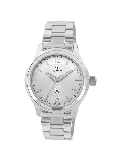 maxima silver dial analog watch for men - 24058cmgi - 13847014 - Very Small Image - 1