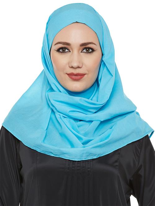 momin libas blue cotton scarf - 13847536 - Very Small Image - 1