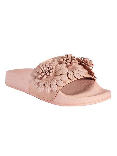 Beige Floral Slides - 13848953 - Very Small Image - 1