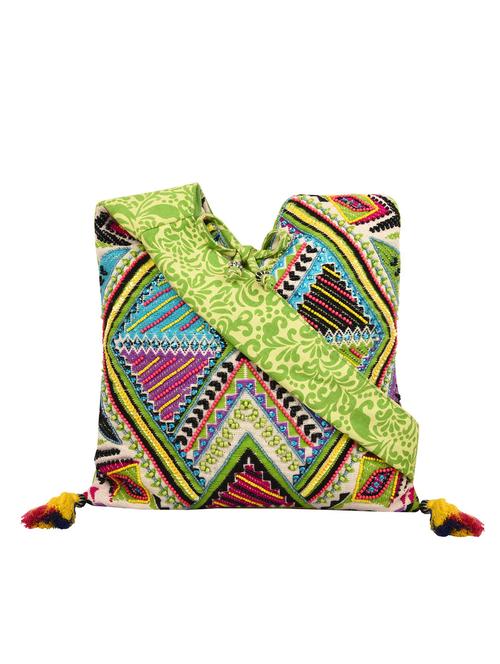 green canvas handbag - 13849406 - Very Small Image - 1