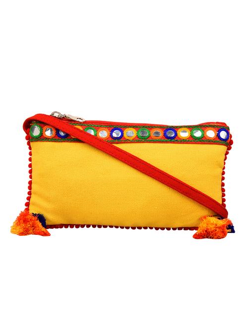 yellow canvas sling bag - 13849424 - Very Small Image - 1