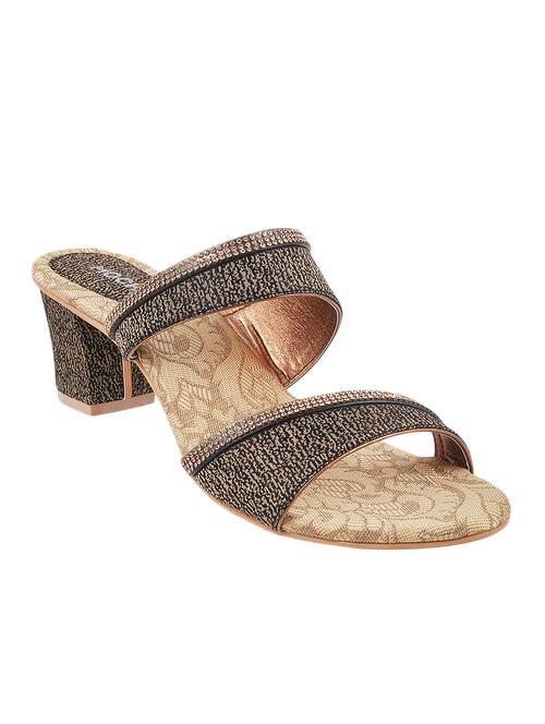 black sheet slip on sandals - 13854575 - Very Small Image - 1