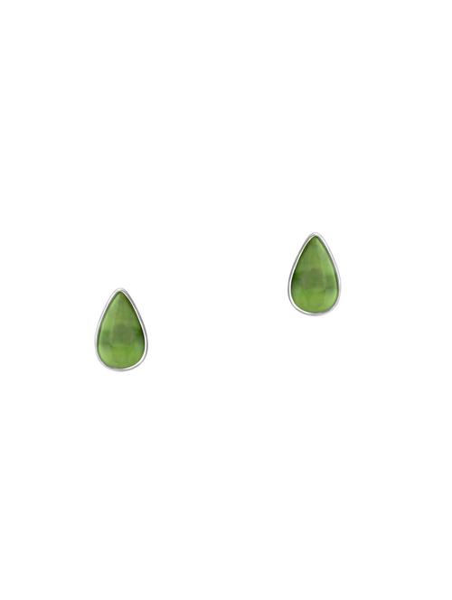 green metal studs earrings - 13855057 - Very Small Image - 1