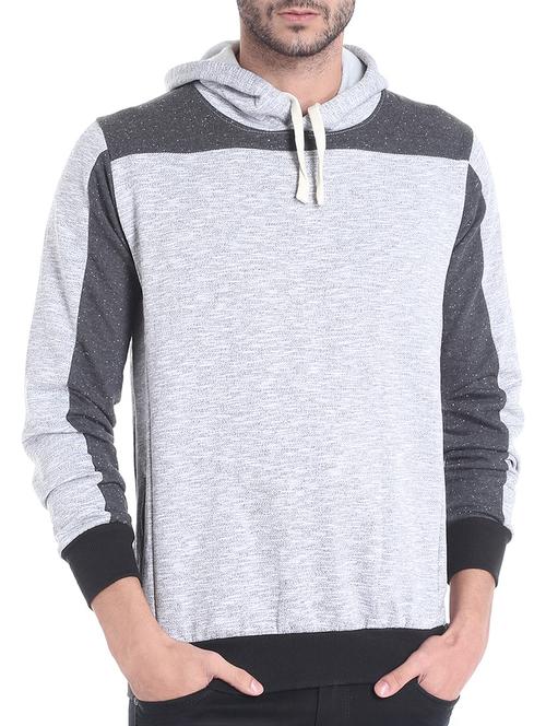 grey melange cotton sweatshirt - 13855356 - Very Small Image - 1